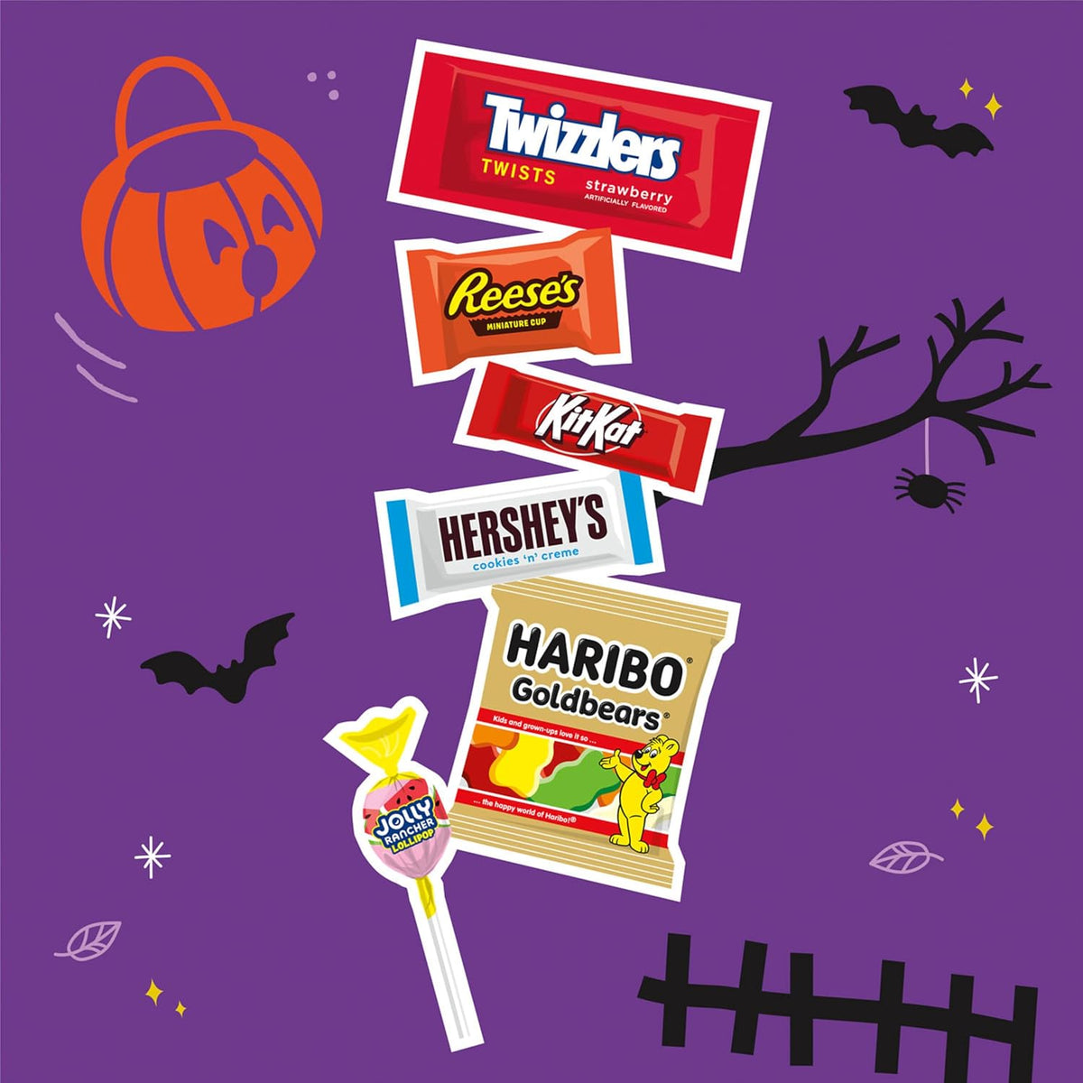 Hershey Assorted Halloween Chocolate and Candy Variety Pack, 98.54 Oz