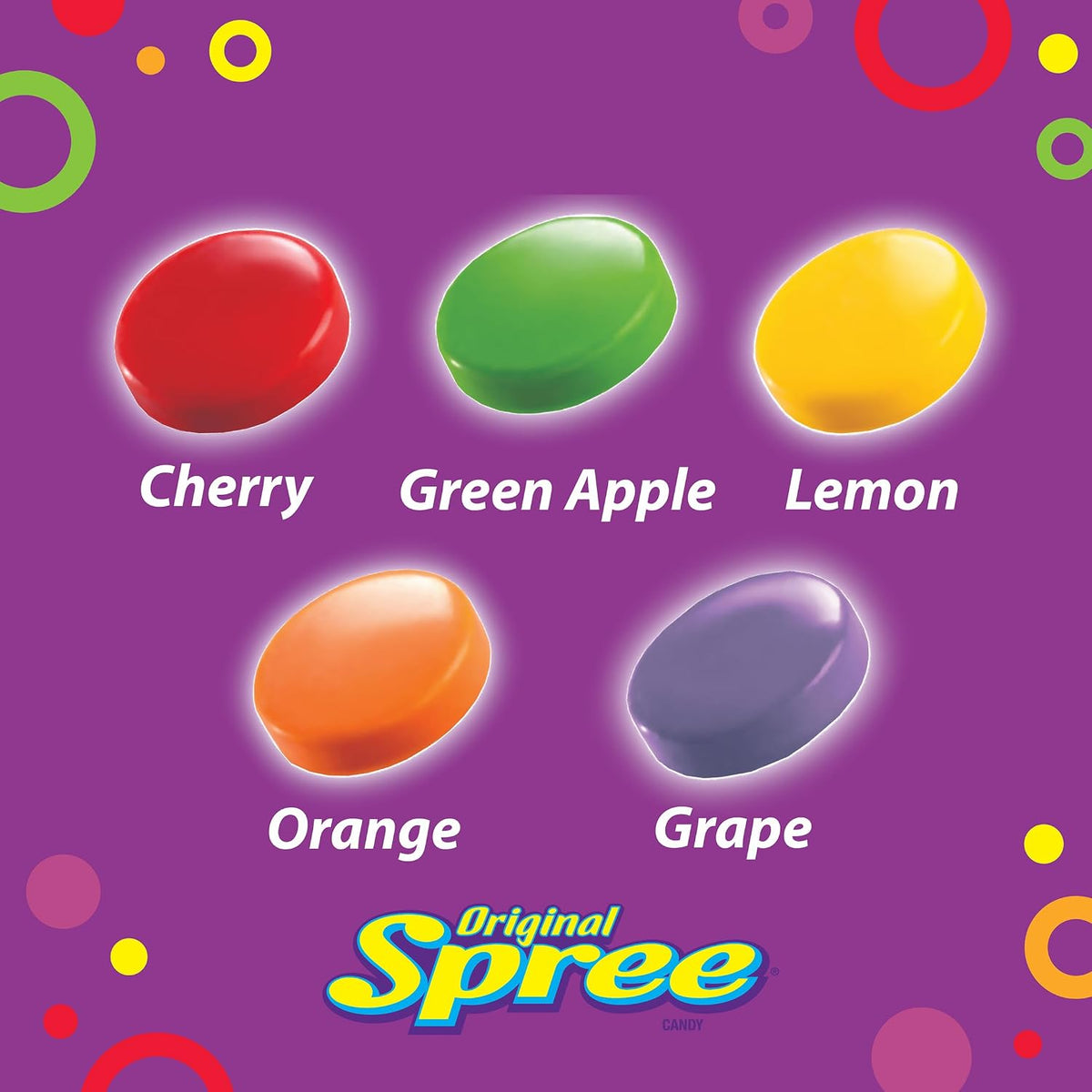 Spree Original Hard Candy, Sweet & Tart, Theater Box, 5 Oz, 12 Ct