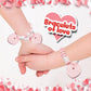 50 Candy Bracelets Individually Wrapped, Heart Candy Beads, Party Favors