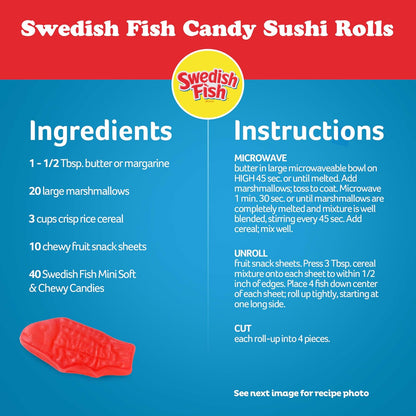 SWEDISH FISH Mini Soft & Chewy Candy, Bulk Candy, Mother'S Day, 24 - 2 Oz Bags