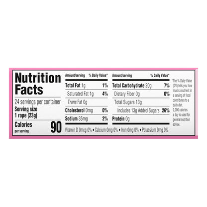 Laffy Taffy Rope Candy, Strawberry Flavor, 0.81 Ounce Ropes (Pack of 24)