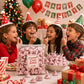 Candy Cane Kisses Peppermint Candy 2 LB Bag, Approx. 180 Individually Wrapped Pieces