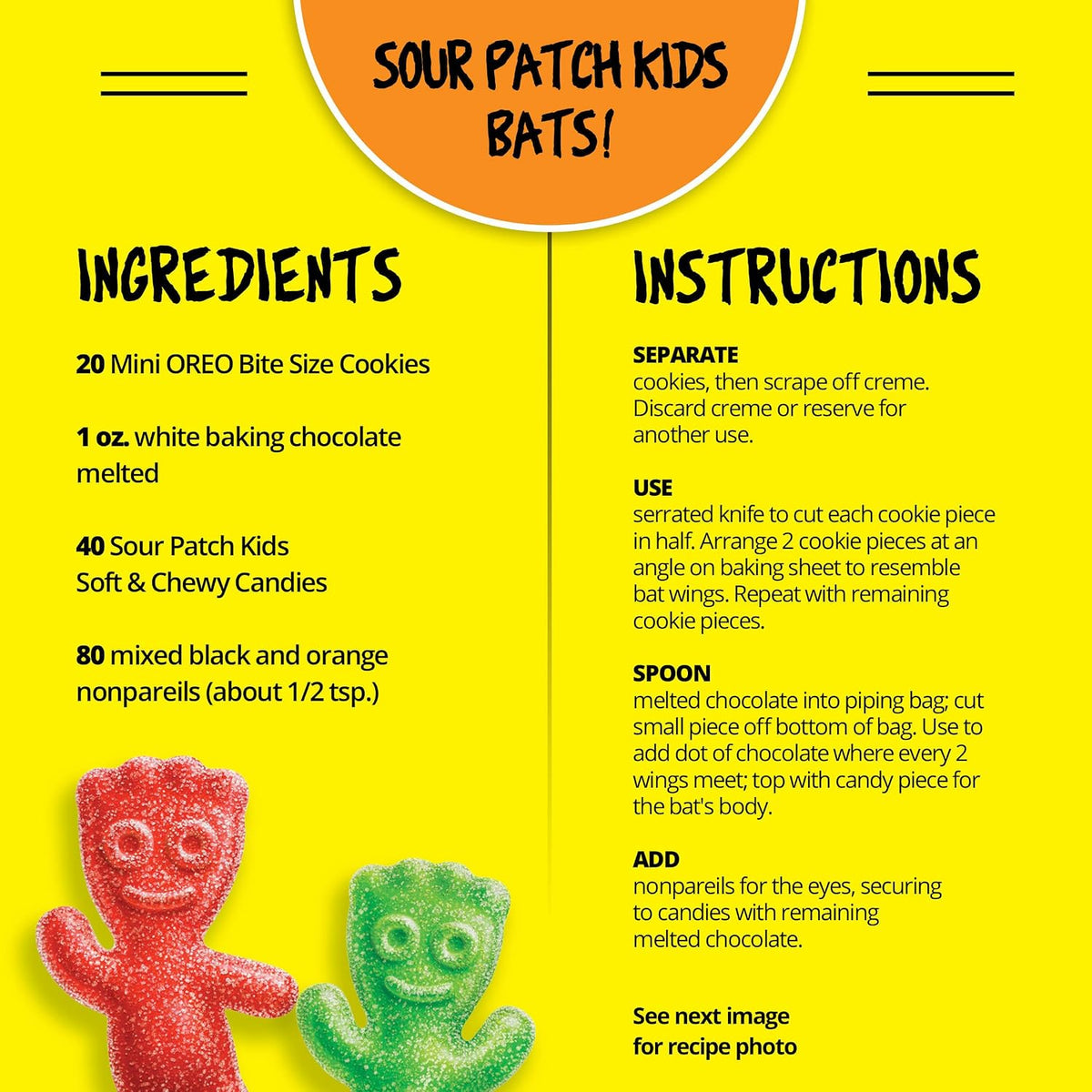 SOUR PATCH KIDS Soft & Chewy Gummy Halloween Candy Variety Pack, 40 Ct