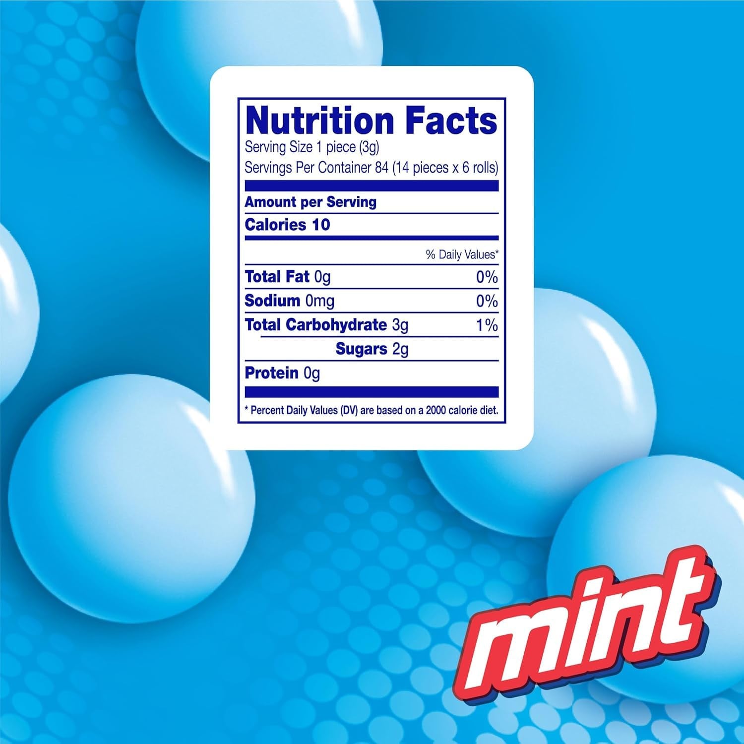 Mentos Chewy Mint Candy Roll, Mint Candies, 14 Pieces per Roll, 15 Count Party Pack