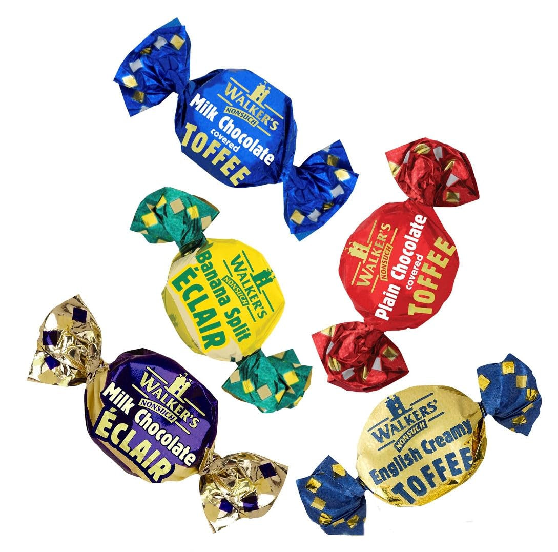Walkers Nonsuch Assorted Toffees & Chocolate Éclairs 44.09 oz (1.25Kg)