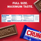 CRUNCH Full-Size Candy Bar, Creamy Milk Chocolate with Crunchy Crisped Rice, 36 Individually Wrapped Bars