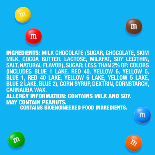 M&M'S MINIS Milk Chocolate Candy, Bulk Candy, 3 Lbs Bag