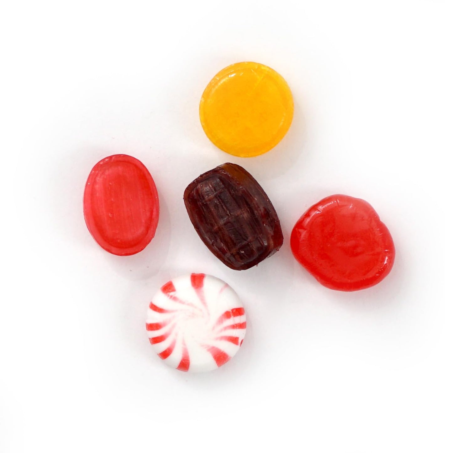Old Fashioned Hard Candy Assortment, 1 Pound Bulk Candy, Butterscotch, Root Beer Barrels, Strawberry Filled Bon Bons, Cinnamon Discs, Starlight Peppermints