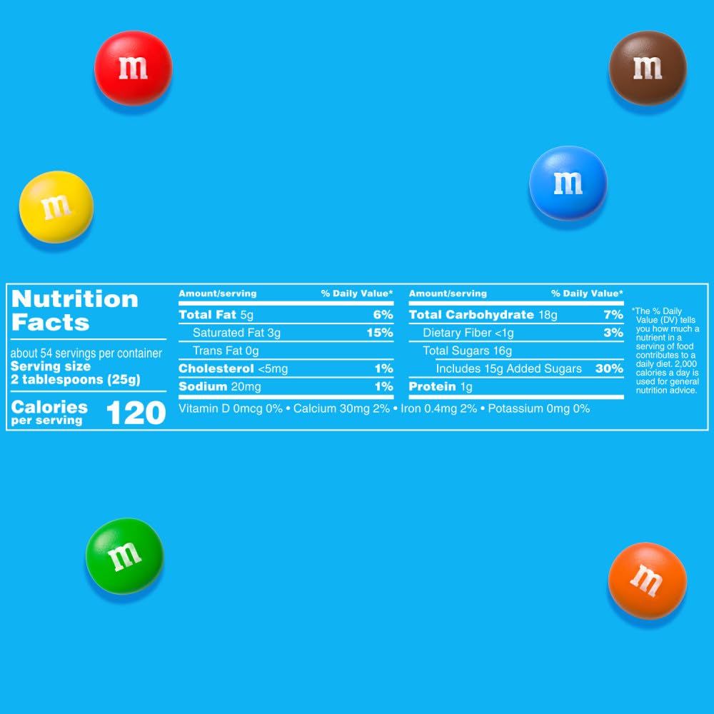 M&M'S MINIS Milk Chocolate Candy, Bulk Candy, 3 Lbs Bag