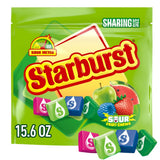 STARBURST Sour Chewy Candy Individually Wrapped Fruit Chew Candies, Sharing Size, 15.6 Oz Resealable Bag