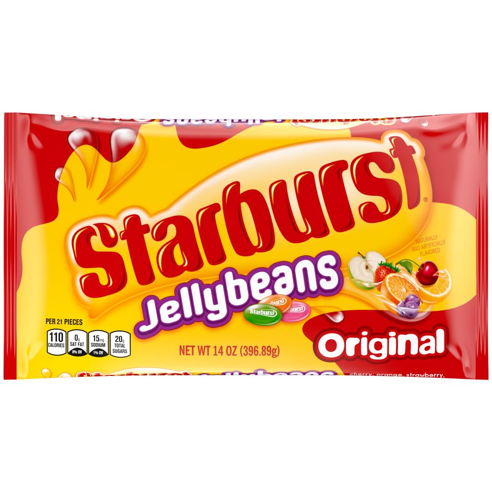 STARBURST Original Jelly Beans Candy, 14 Ounce Bag, Summer Road Trip Essentials