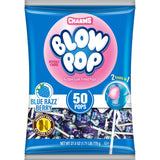 Charms Blow Pop Single Flavor Bag, Blue Raspberry, 50 Count (Pack of 1)