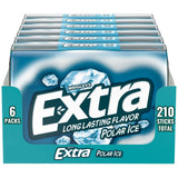 EXTRA Gum Polar Ice Sugarfree Mint Chewing Gum Mega Packs - 35 Count, 6 Pack
