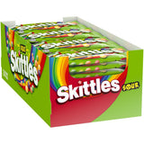 SKITTLES Sours Individually Wrapped Full Size Chewy Sour Candy Packs, 24 Ct Bulk Box