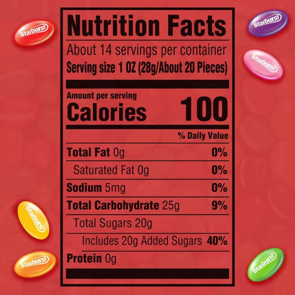 STARBURST Original Jelly Beans Candy, 14 Ounce Bag, Summer Road Trip Essentials