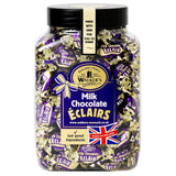 Walkers Nonsuch English Milk Chocolate Toffee Eclairs Jar, Whole Milk & Butter Toffee Sweets – 44.09 Oz (1.25 Kg)