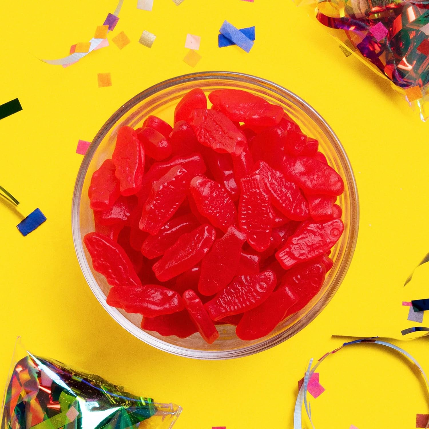 SWEDISH FISH Mini Soft & Chewy Gummy Candy, Bulk Candy, 140 Snack Packs
