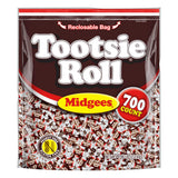 Tootsie Roll Midgees - Chewy Chocolate Gluten-Free Holiday Candy - 700 Count (Pack of 1)