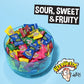 WARHEADS - Extreme Sour Hard Candy - Sour Apple, Black Cherry, Blue Raspberry, Lemon & Watermelon Flavors - 2 Oz. Bag