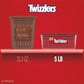 TWIZZLERS Twists Strawberry Flavored Licorice Style, Chewy Holiday Candy Tub, 5 Lb