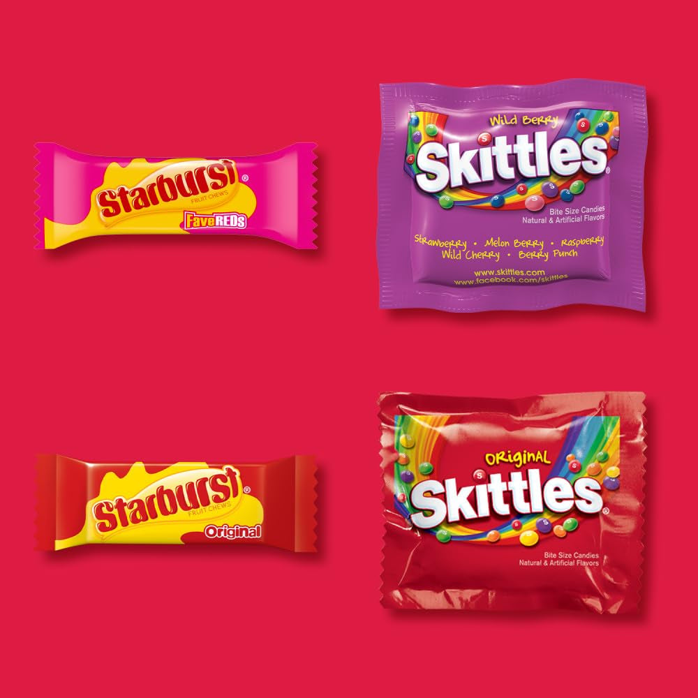 SKITTLES Original, Wild Berry & STARBURST Fun Size Variety Bag, 20.13 Oz