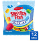 SWEDISH FISH Chews Soft & Chewy Candy, Bulk Candy, 12-2.12 Oz Bags