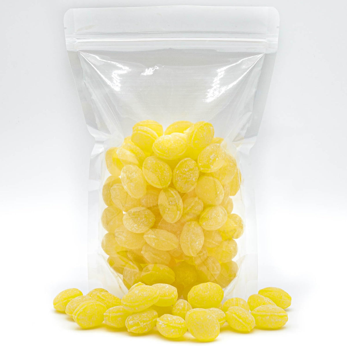 Claeys Sanded LEMON Drops Hard Candy 2 Lb – Bulk, Old Fashioned Candy, Natural Flavor, Fat Free