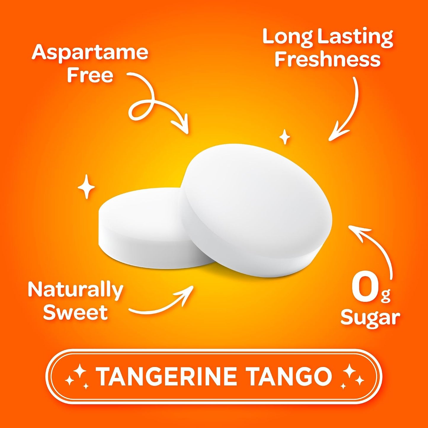 PUR Mints, Tangerine, Xylitol Mints, No Artificial Flavor, 65 Count 