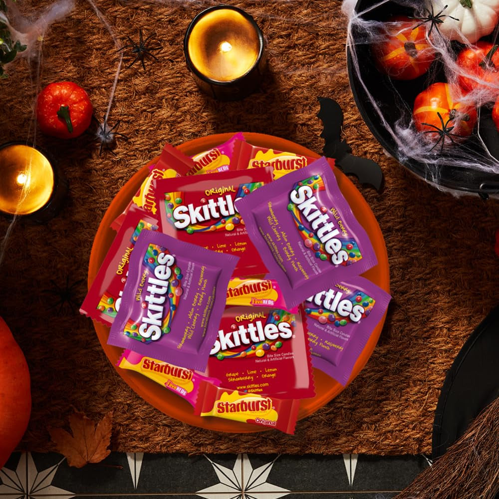 SKITTLES Original, Wild Berry & STARBURST Fun Size Variety Bag, 20.13 Oz