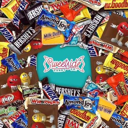 Chocolate Assorted Candy Variety Pack - 5 Lb Bulk - Individually Wrapped Mixed Candy Bag