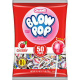 Charms Blow Pop Single Flavor Bag, Cherry, 50 Count (Pack of 1)