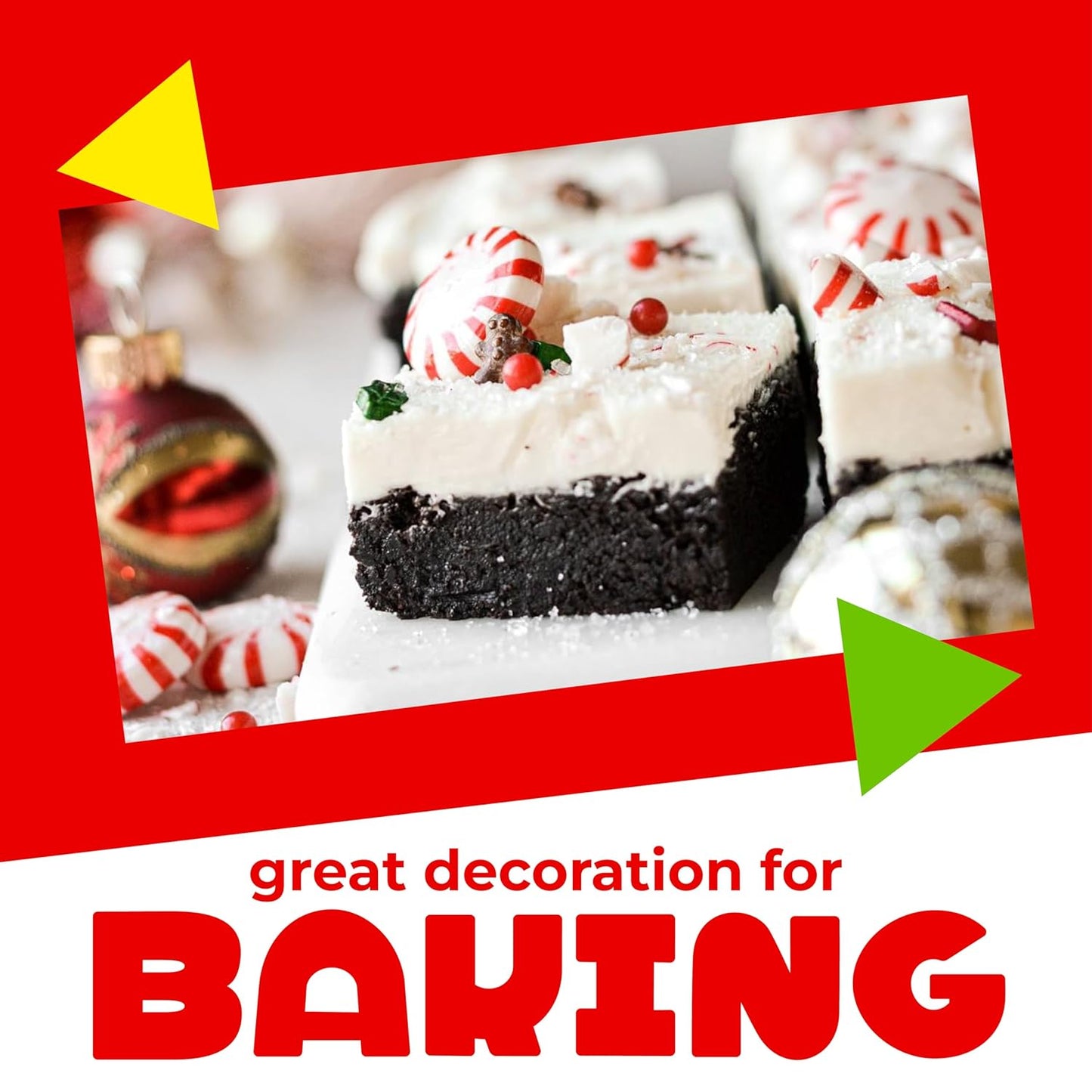 Starlight Peppermint Mints | 1 Pound Bag - Approx. 75 Count | Old Fashioned Hard Candy | Hard Candy Individually Wrapped for Office Bowls & Holiday Buffets