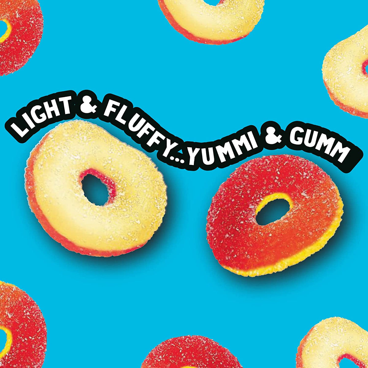 Trolli Peachie O'S Sour Gummy Rings Candy, Bulk Bag, 5 Lb