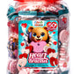 50 Candy Bracelets Individually Wrapped, Heart Candy Beads, Party Favors