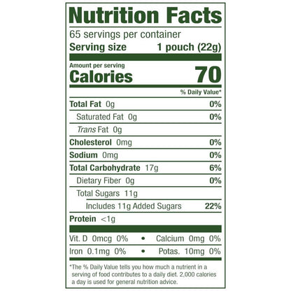 Black Forest USDA Organic Gummy Bears - 65 Pouches - .0.8Oz Each