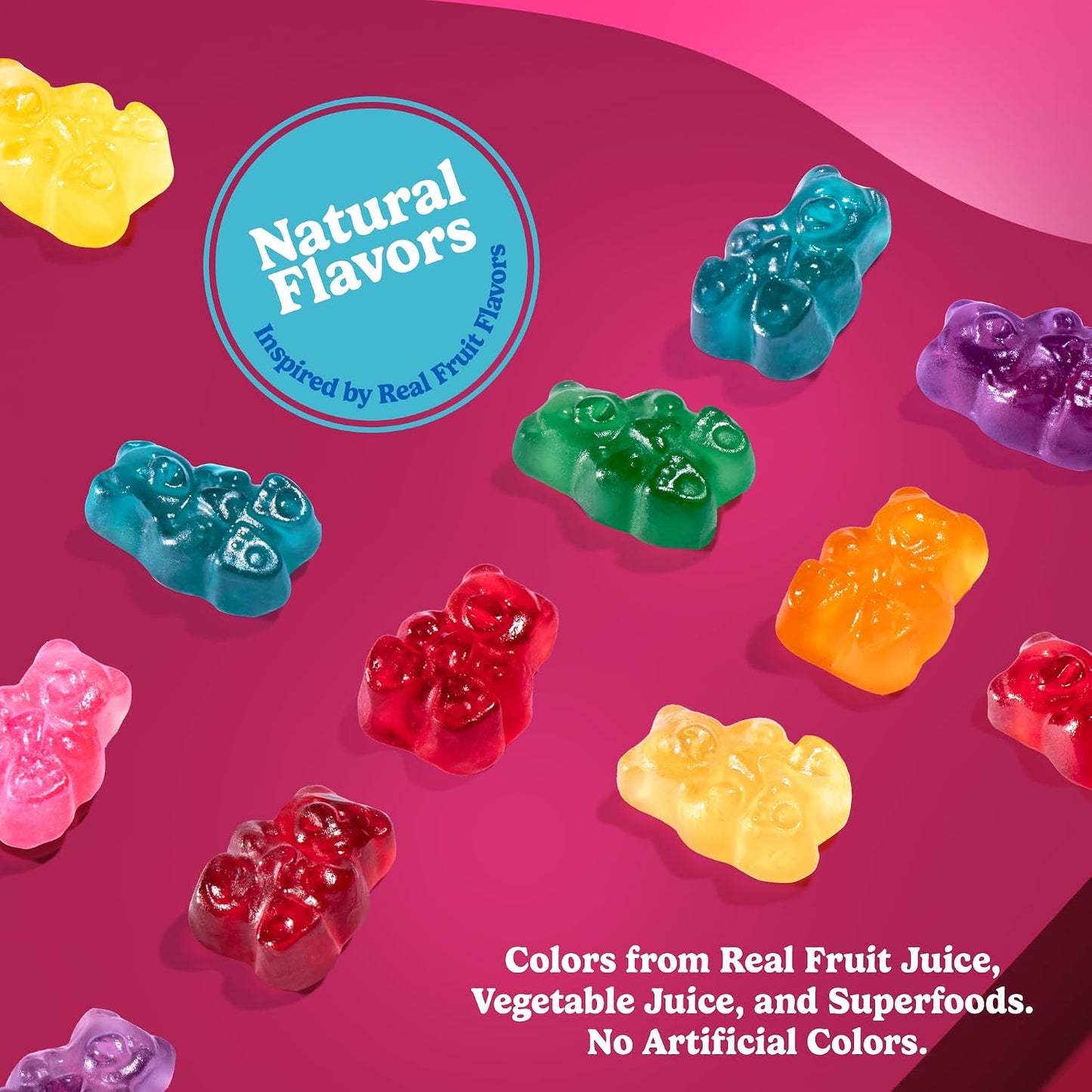 Albanese True to Fruit American Favorite Fruits Gummies | 25Oz Candy Bag | Soft and Chewy Gummy Bears, 10 Natural Flavors and Colors