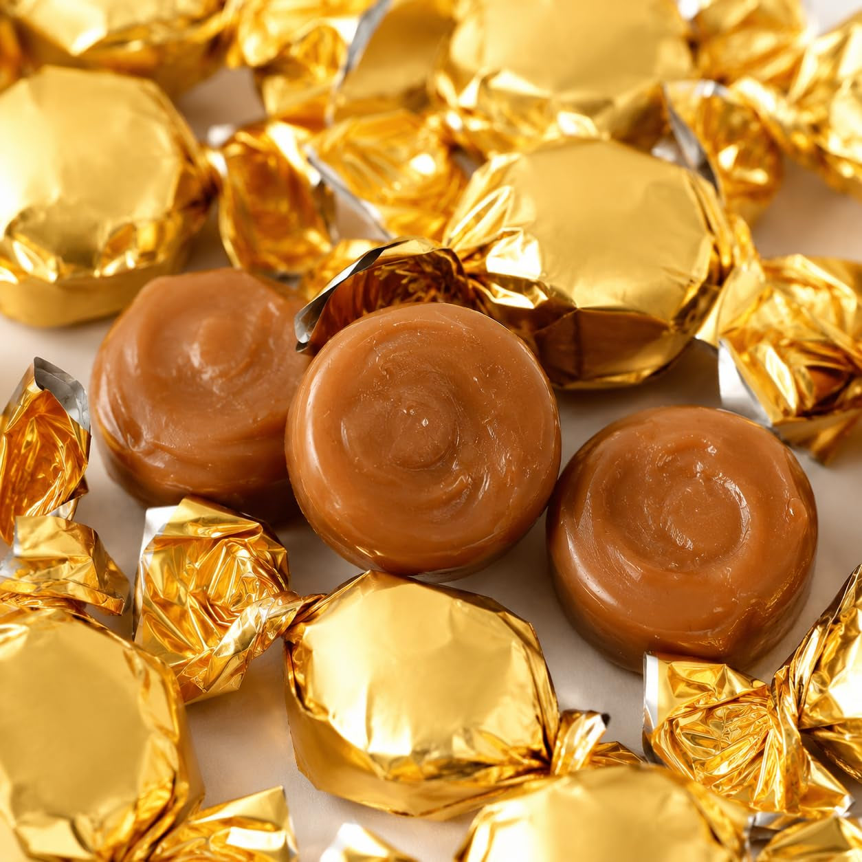 Gold Foil Candies - 3LB - Butter Toffee Candies for Candy Buffet