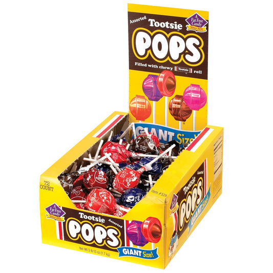 Tootsie Roll Tootsie Pops Giant Size, Assorted Flavors, 72 Count