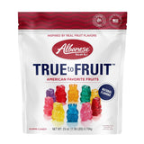 Albanese True to Fruit American Favorite Fruits Gummies | 25Oz Candy Bag | Soft and Chewy Gummy Bears, 10 Natural Flavors and Colors