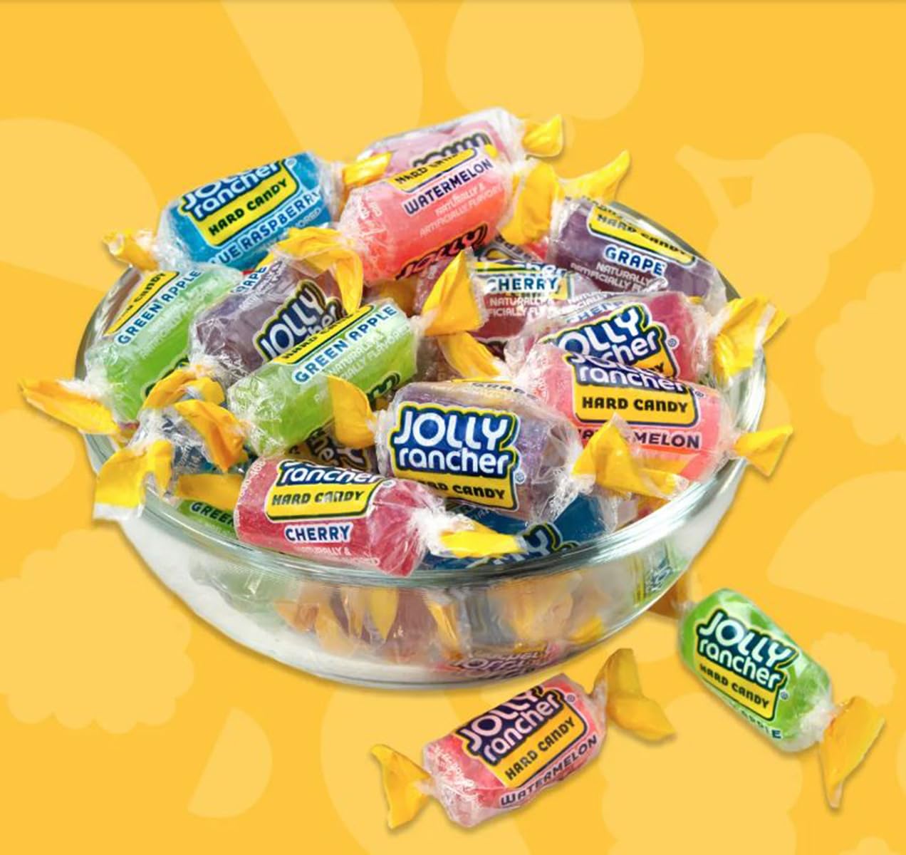 Jolly Ranchers Hard Candy Assorted - 2 LB Bulk Bag (Approx. 150 Pieces) - Fruit-Flavored Party Treats