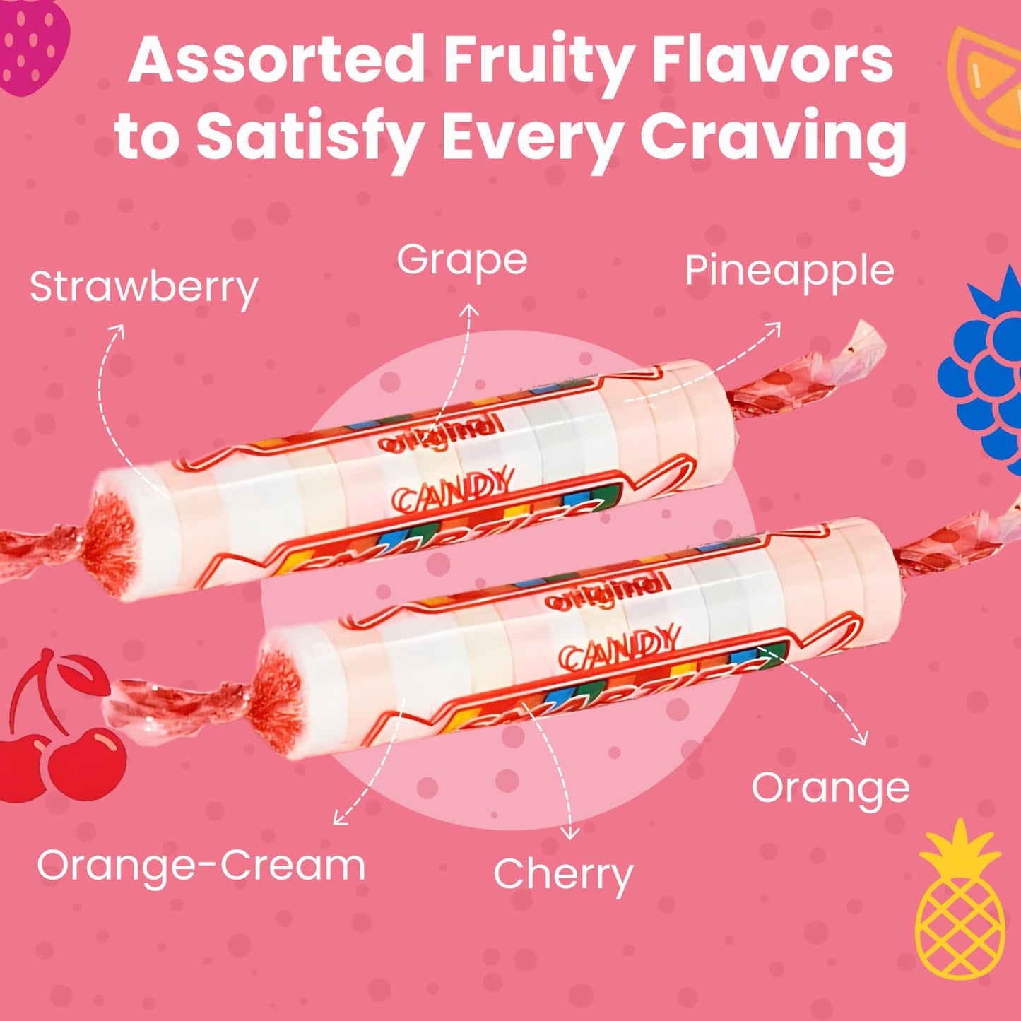 Smarties Candy Bulk Rolls Original Flavor, Classic Sweetness from Family Owned Company since 1949, 1 lb Bag