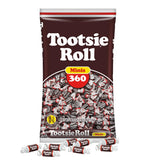 Tootsie Roll Minis, Chewy Chocolate Candy, 360 Count, 38.8Oz Bag