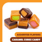 Caramel Candy Mix, Filled Caramels Individually Wrapped - 2 Lb Pack | Vanilla, Chocolate, Apple, Strawberry, Caramel Cubes