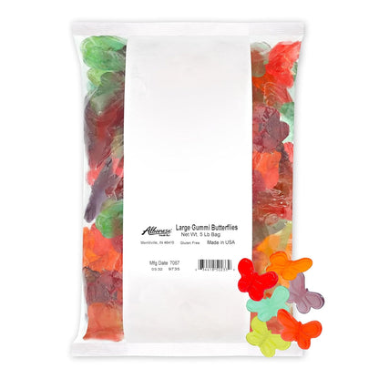 Albanese Candy, Large Gummi Butterflies, 5-Pound Bag