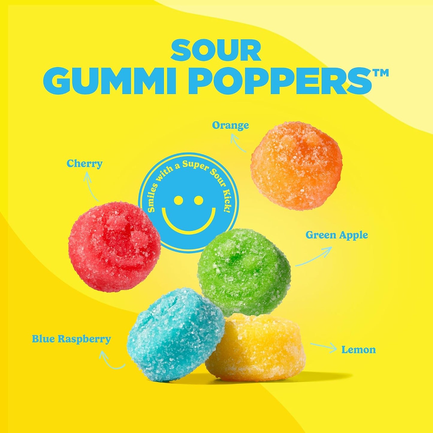 Albanese Candy, Sour Gummi Poppers, 4.5-Pound Bag
