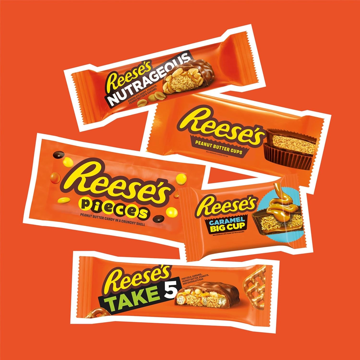 REESE'S Assorted Peanut Butter Candy Variety Pack, 27.2 Oz, 18 Ct