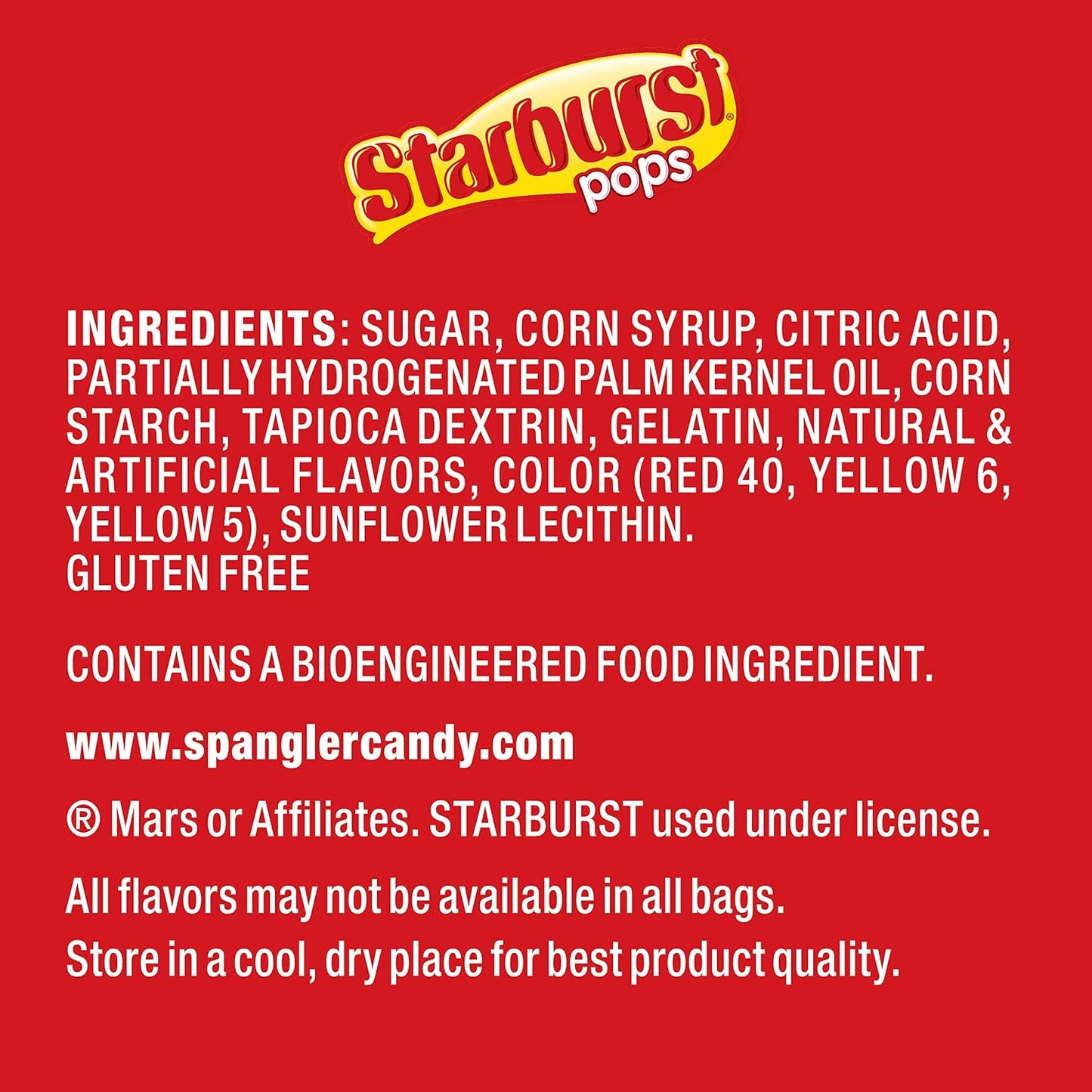 Spangler Candy Original Starburst Lollipops - 72 Count Display Box