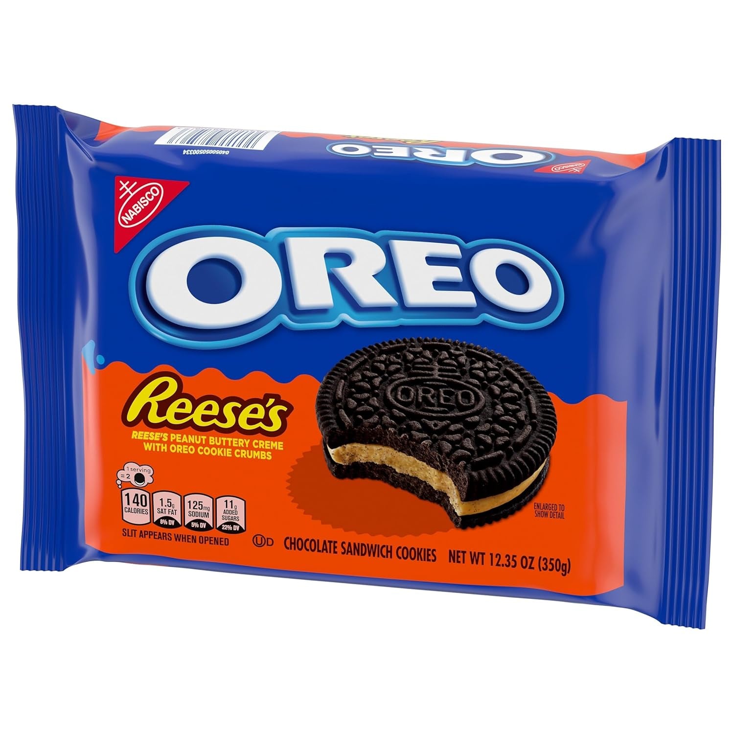OREO REESE'S Peanut Buttery Creme Chocolate Sandwich Cookies, 12.35 Oz
