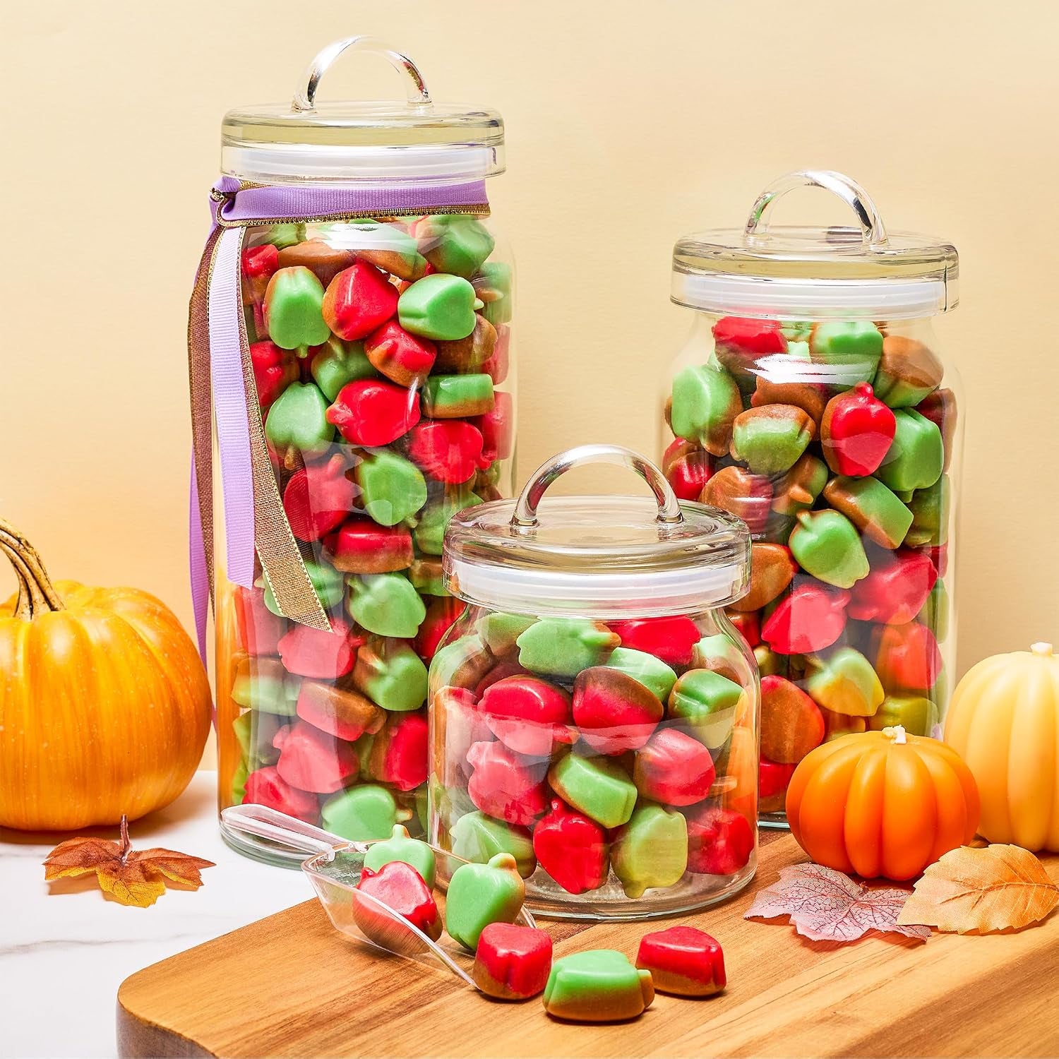 Brach's Mellowcreme Caramel Apples, Halloween Candy, 9 Oz Bag