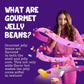 The Jelly Bean Planet, Gourmet Jelly Beans Bulk 25 Oz Jar - 36 Natural Fruit Flavors